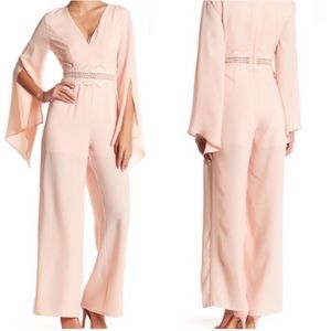 Lumier Never Too Late Pink Blush Formal Jumpsuit